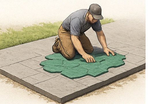 Щамповане на бетонна настилка